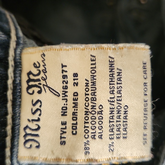 Miss Me Bling Jeans Bejeweled Embroidered - Picture 6 of 8